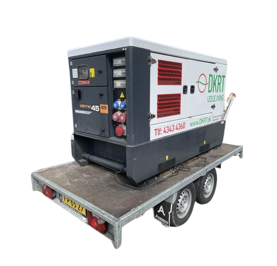 HIMOINSA EL-Generator 36kW trailermonteret HRYW-45 T5 Diesel